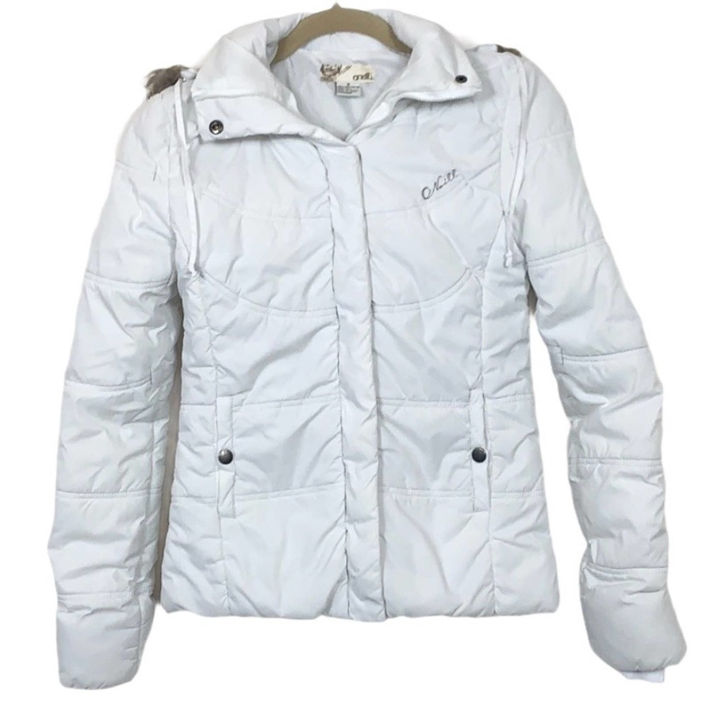 O’Neill White Puffer Jacket Size S